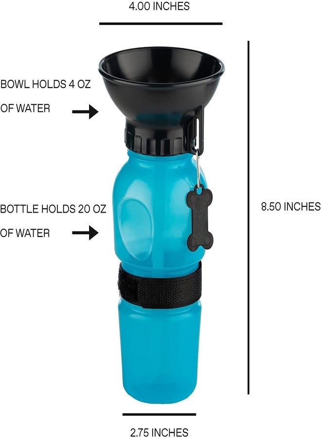 Feinerman Dog Travel Water Bottle - 500ml Leak-Proof Dog Sipper Portable Pet Water Dispenser with Bowl Outdoor Puppy Drinking Feeder for Hiking, Walking, and Traveling (Multicolor) - Image 2